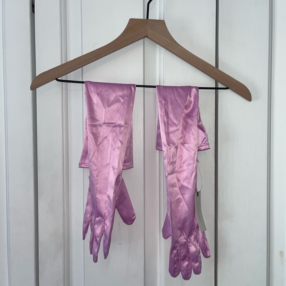 ANTHROPOLOGIE PINK OPERA GLOVES